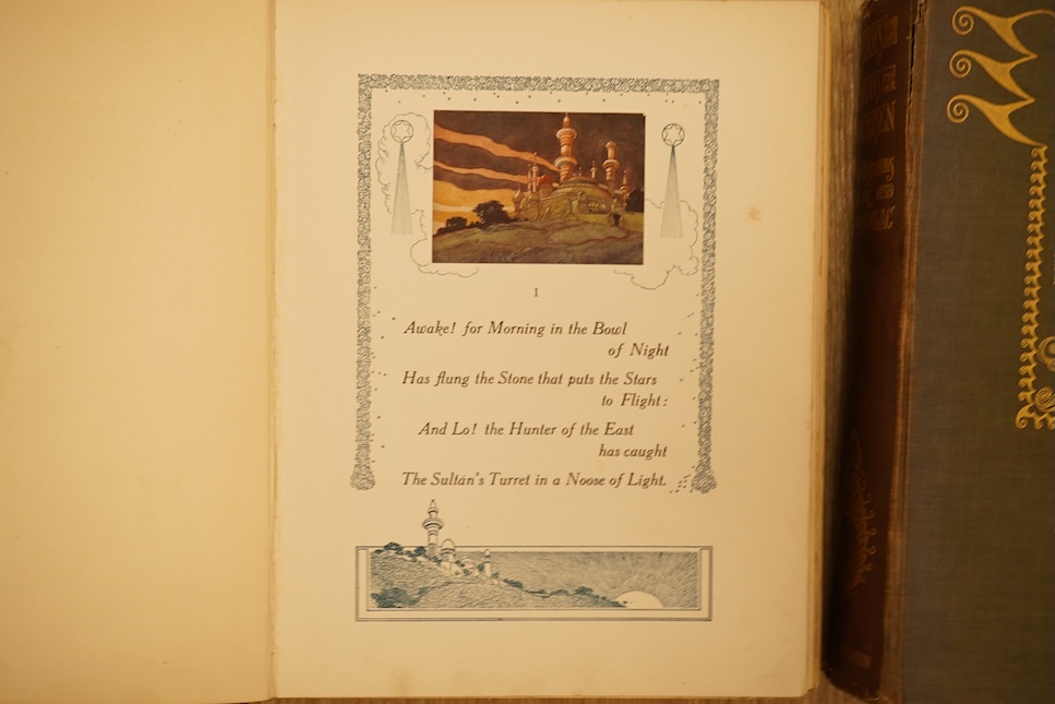 Quiller-Couch, Arthur - The Sleeping Beauty and other Fairy Tales ... decorated title, 30 coloured and mounted plates with captioned guards, text decorations (by Edmund Dulac); publisher's gilt pictorial morocco, 4to. Ho